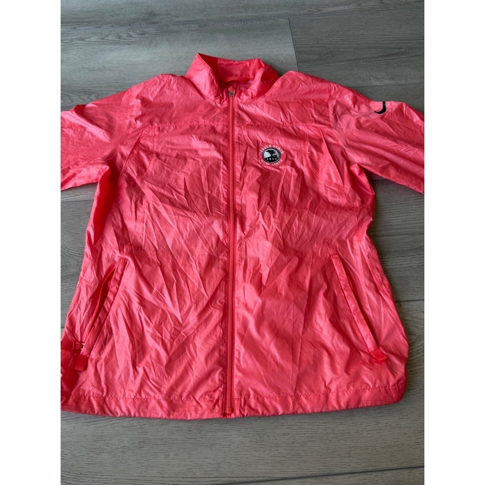 Nike Golf Pebble Beach Golf Link Full Zip Windbreaker | Pink | Womens Medium - Picture 3 of 15